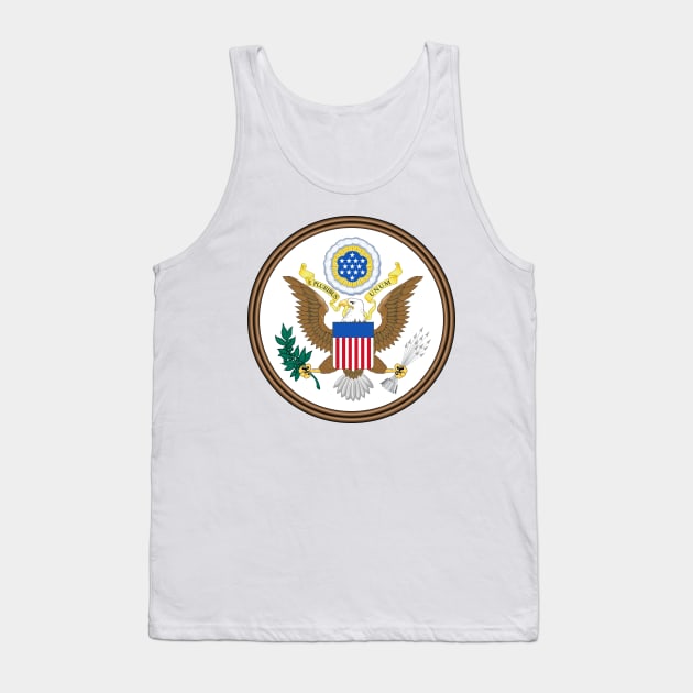 Great Seal of the United States (obverse) Tank Top by Flags of the World